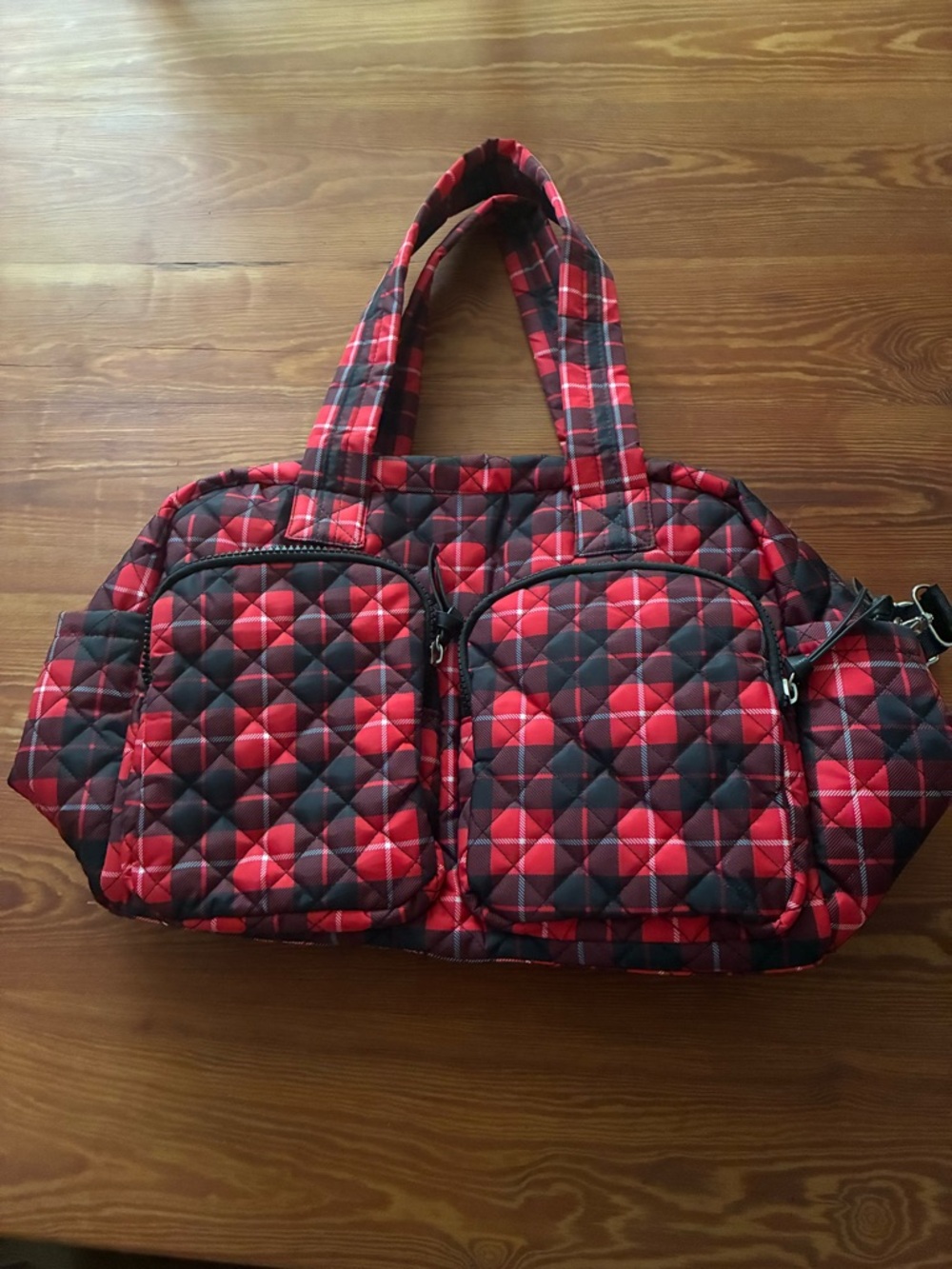 Red Plaid Tote Bag - Casual Weekend